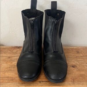Equistar Black - Leather Ankle Boots for riding size 6